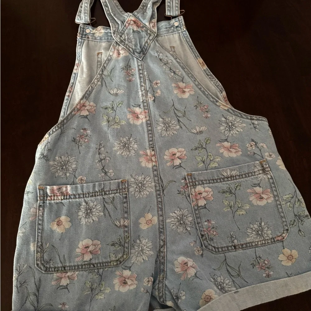 Wonder Nation Light Blue Denim Overalls - Picture 2 of 4